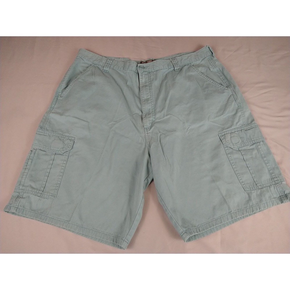NTO9 Supply Co Cargo Shorts Mens 42x9.5 Teal Cotton Pockets Comfort